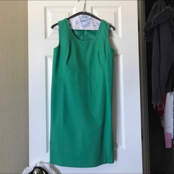 Ann Taylor LOFT Green Shift Dress - Picture 3 of 4